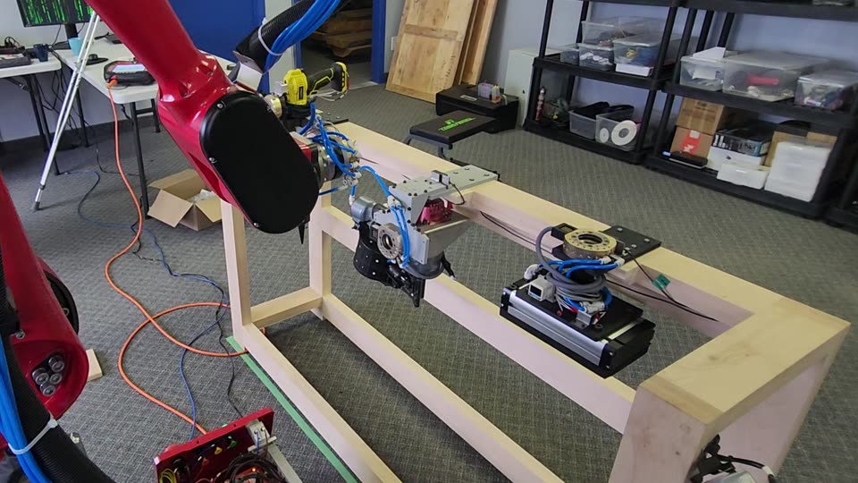 A single robot testing tools in a workshop
